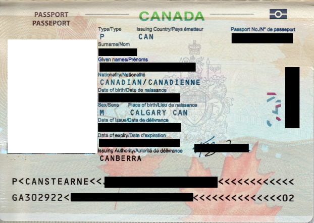 Pasaporte canadiense para visa de Turquía