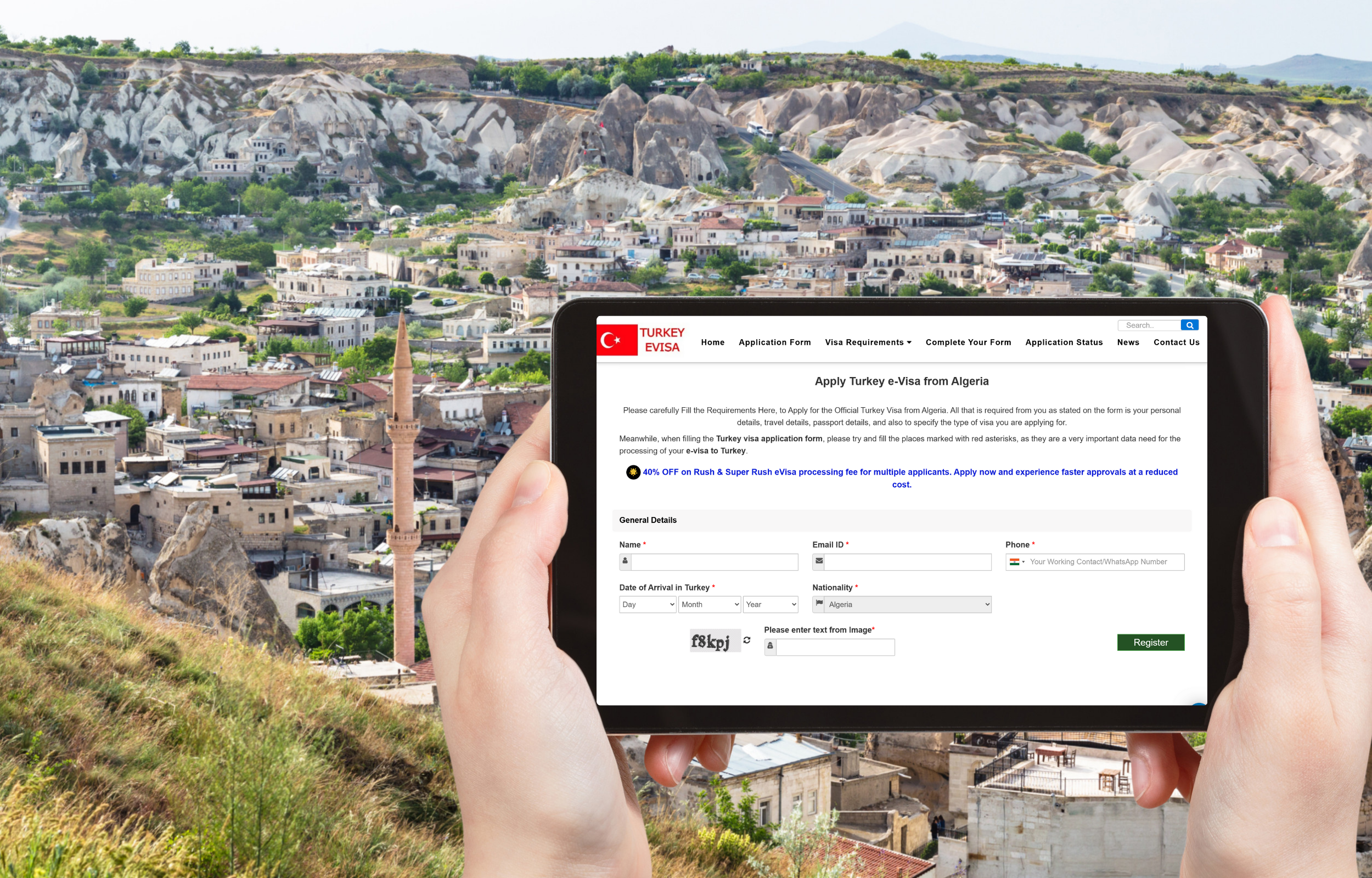 How can Algerian citizens apply for an electronic Turkey eVisa