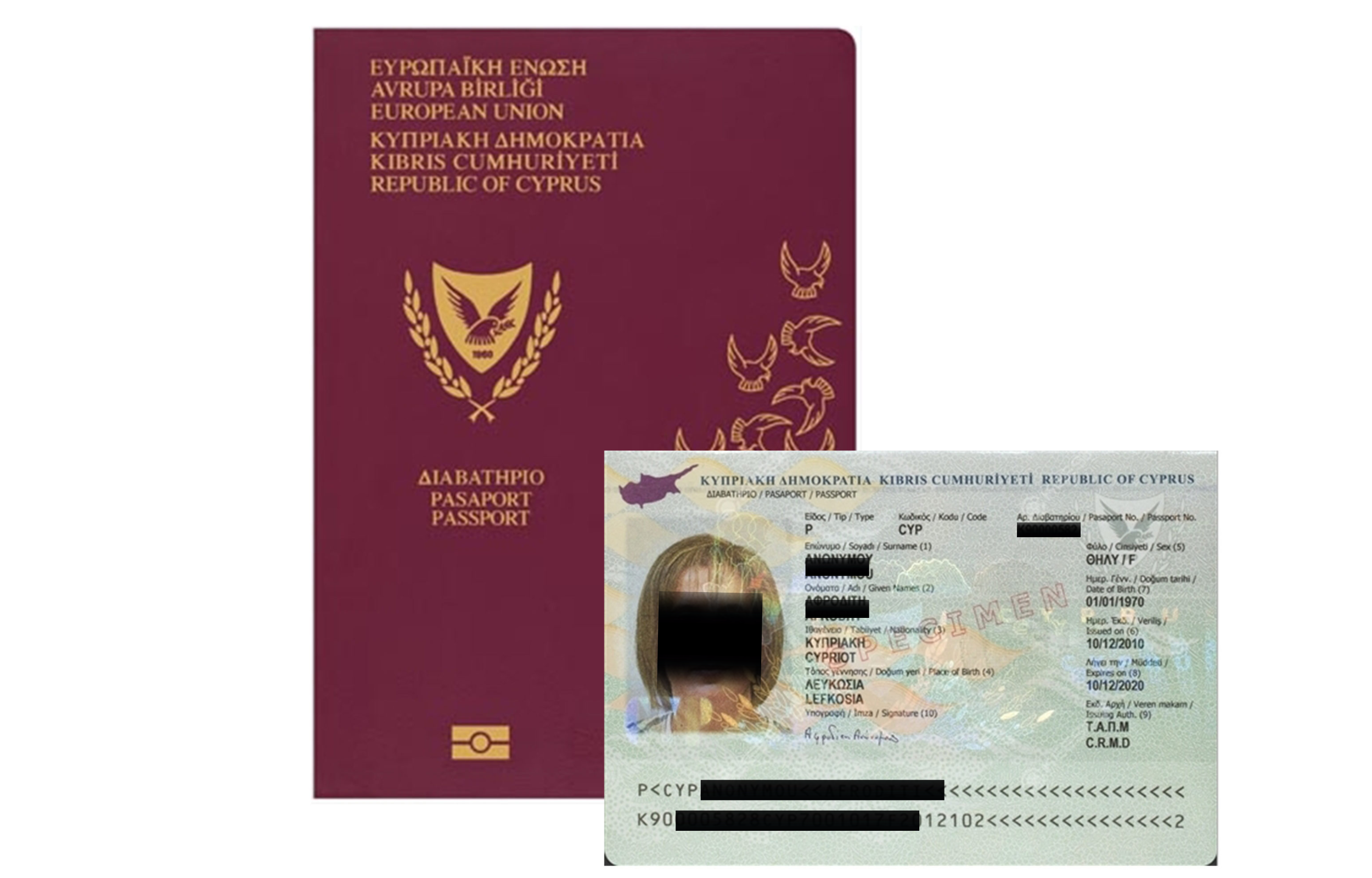 passport sample cyprus